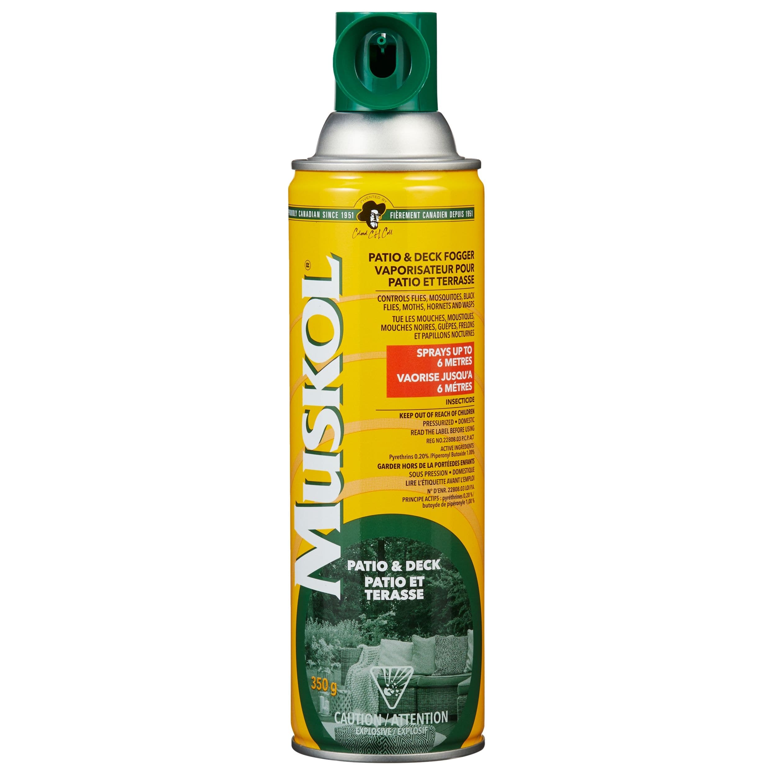 Muskol Patio & Deck Fogger Mosquito/Insect Repellent Spray, 350-g