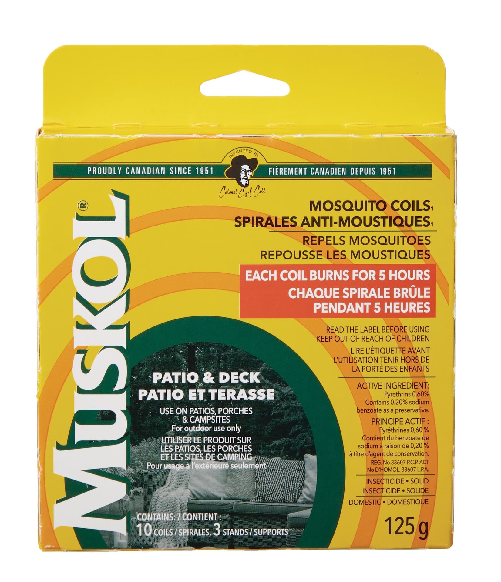 Muskol 50-Hour Mosquito/Insect Repellent Coils, 10-pk