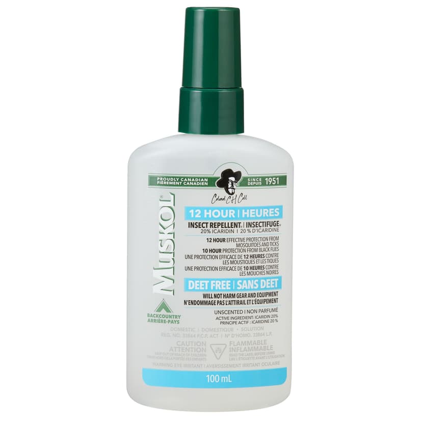 Muskol BackCountry 12-hour DEET-Free Pump Mosquito/Insect Repellent Spray, 100-mL