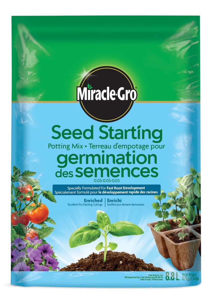 Miracle-Gro® Seed Starting Potting Soil Mix, 0.03-0.03-0.03, 8.8-L