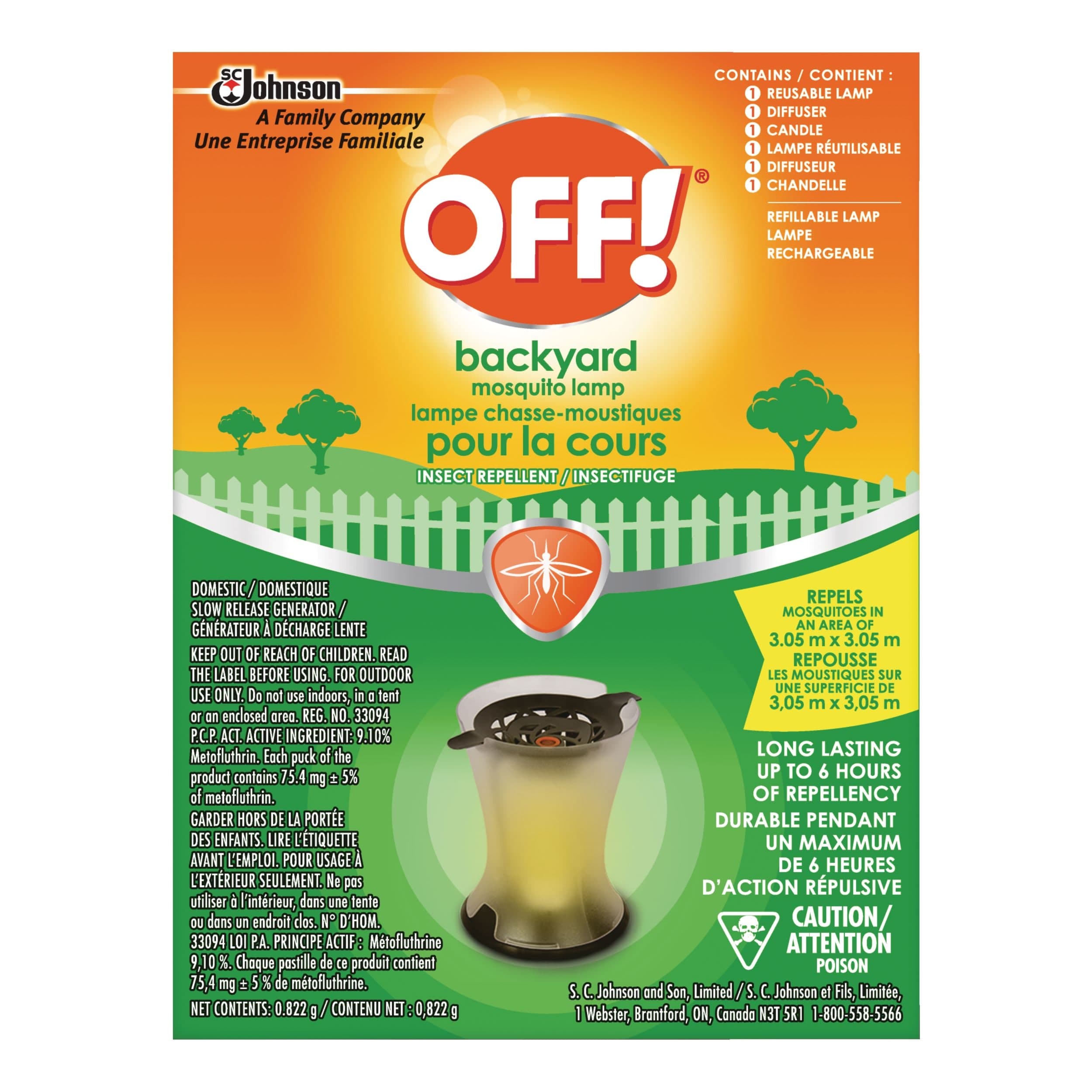 OFF! Backyard 6-Hour Insect Repellent/ Mosquito Killer Lamp