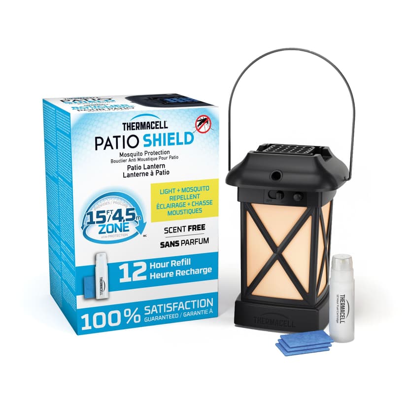 Thermacell Fuel-ZoneGuard Glow Fuel Powered Mosquito Repeller + Lantern with 12-Hr Refill