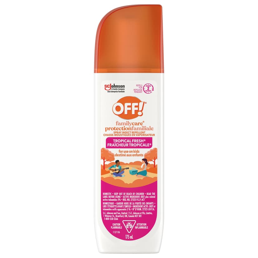 OFF! FamilyCare 2-Hour 5% DEET Pump Mosquito/Insect Repellent Spray, 175-mL