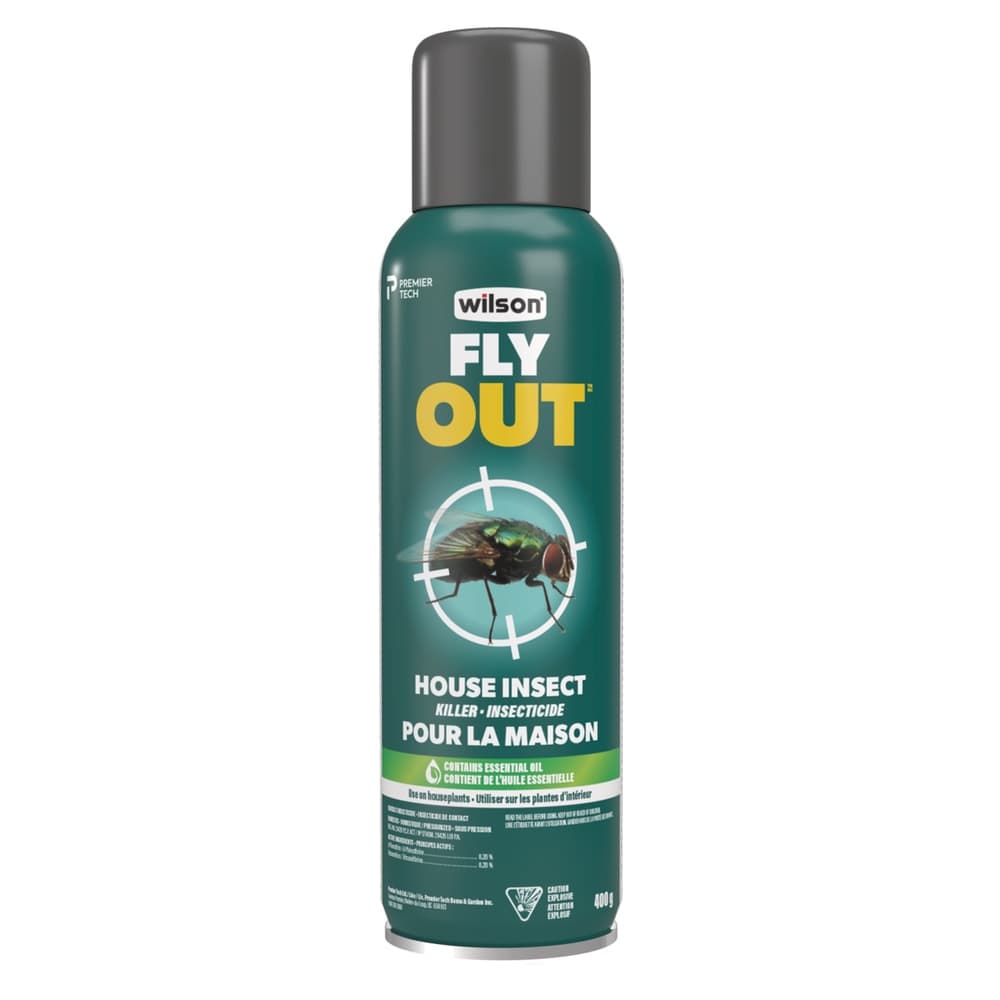 Wilson FlyOut House Insect Killer, Insecticide, Aerosol, 400-g