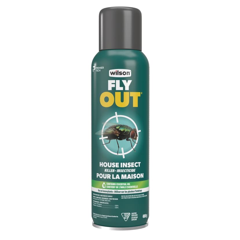 Wilson FlyOut House Insect Killer, Insecticide, Aerosol, 400-g