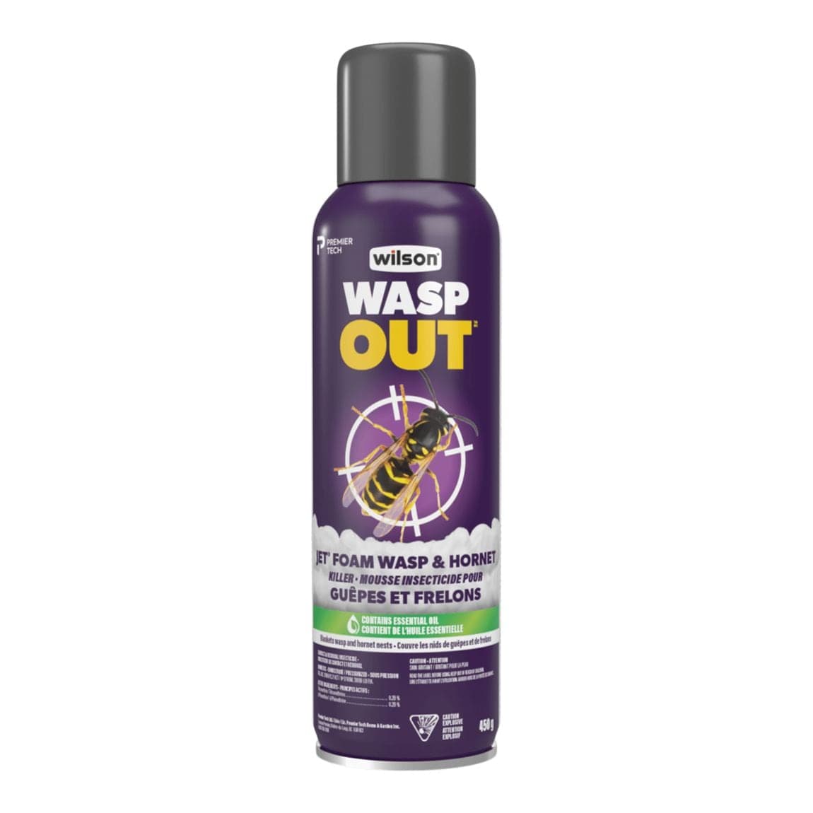 Wilson WaspOut Jet Foam Wasp & Hornet Insecticide Spray, 450-g