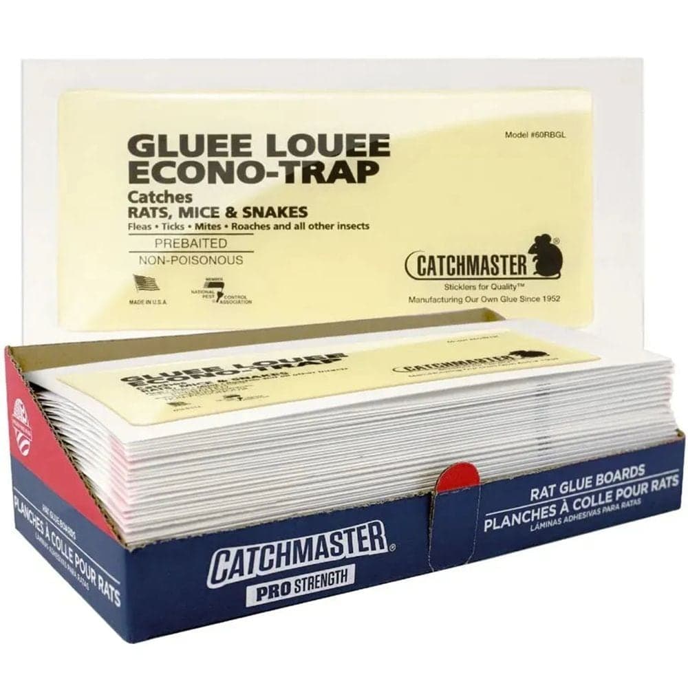 Catchmaster 30R Pro-Strength Bulk Indoor/Outdoor Rat Glue Boards, Non-Toxic, 30-pk