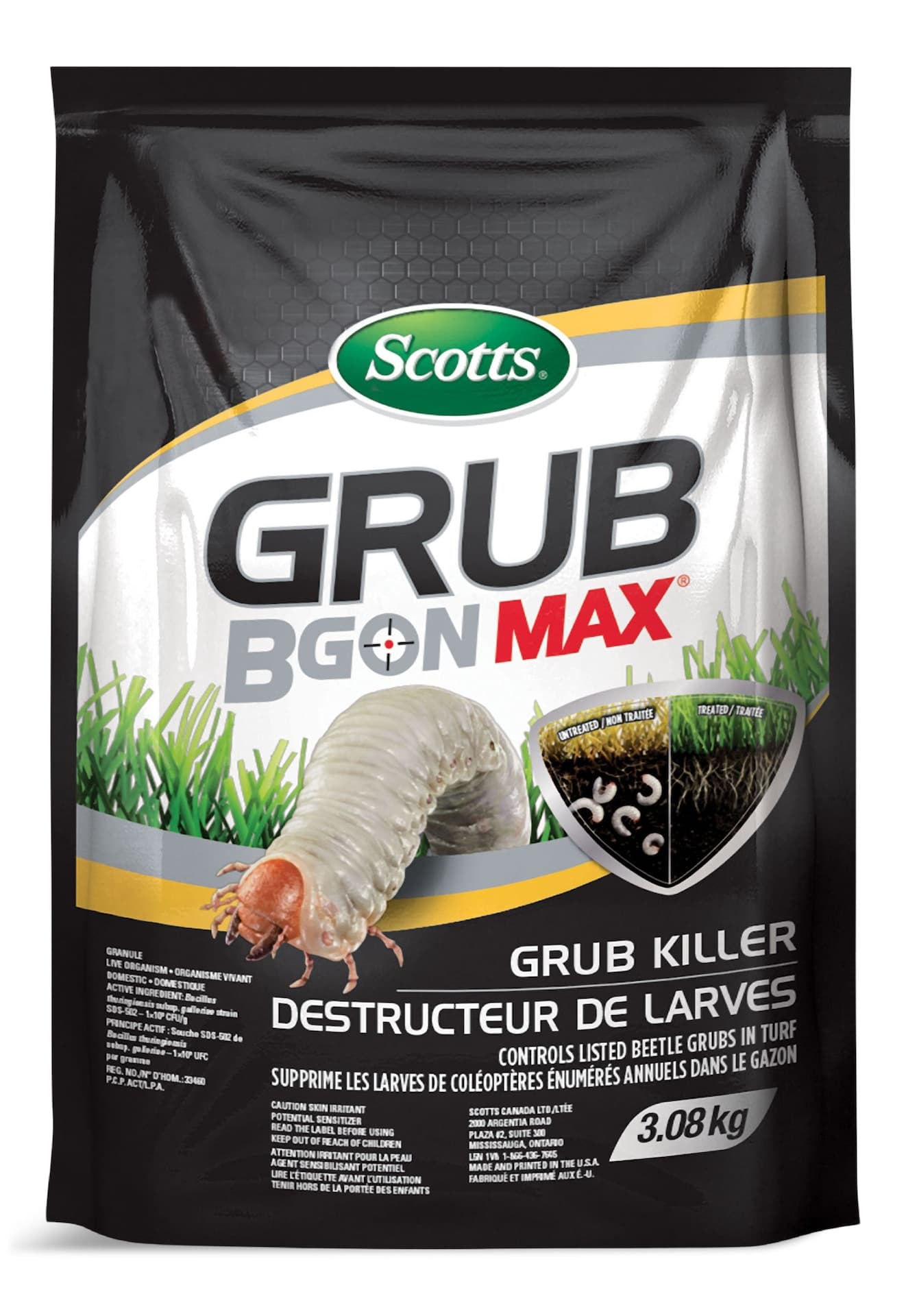 Scotts Grub B Gon MAX Grub Killer, June Beetles/Chafers 3-kg
