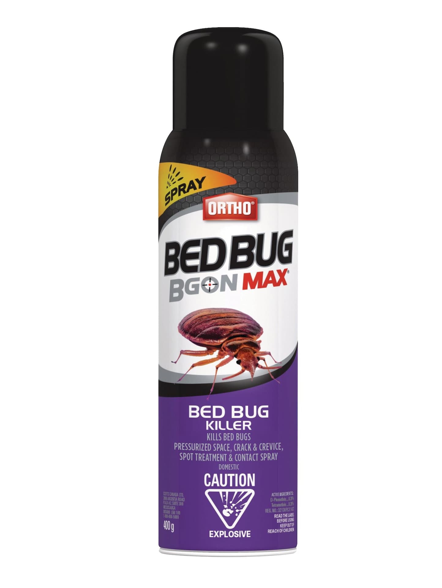 Ortho® Bed Bug B Gon® MAX Indoor Bed Bug Killer Aerosol Spray, 400-g