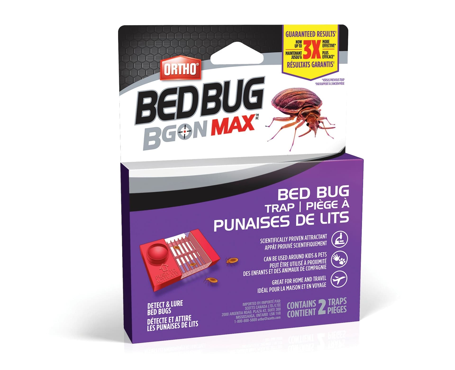 Ortho® Bed Bug B Gon® MAX Indoor Bed Bug Trap, 2-pk