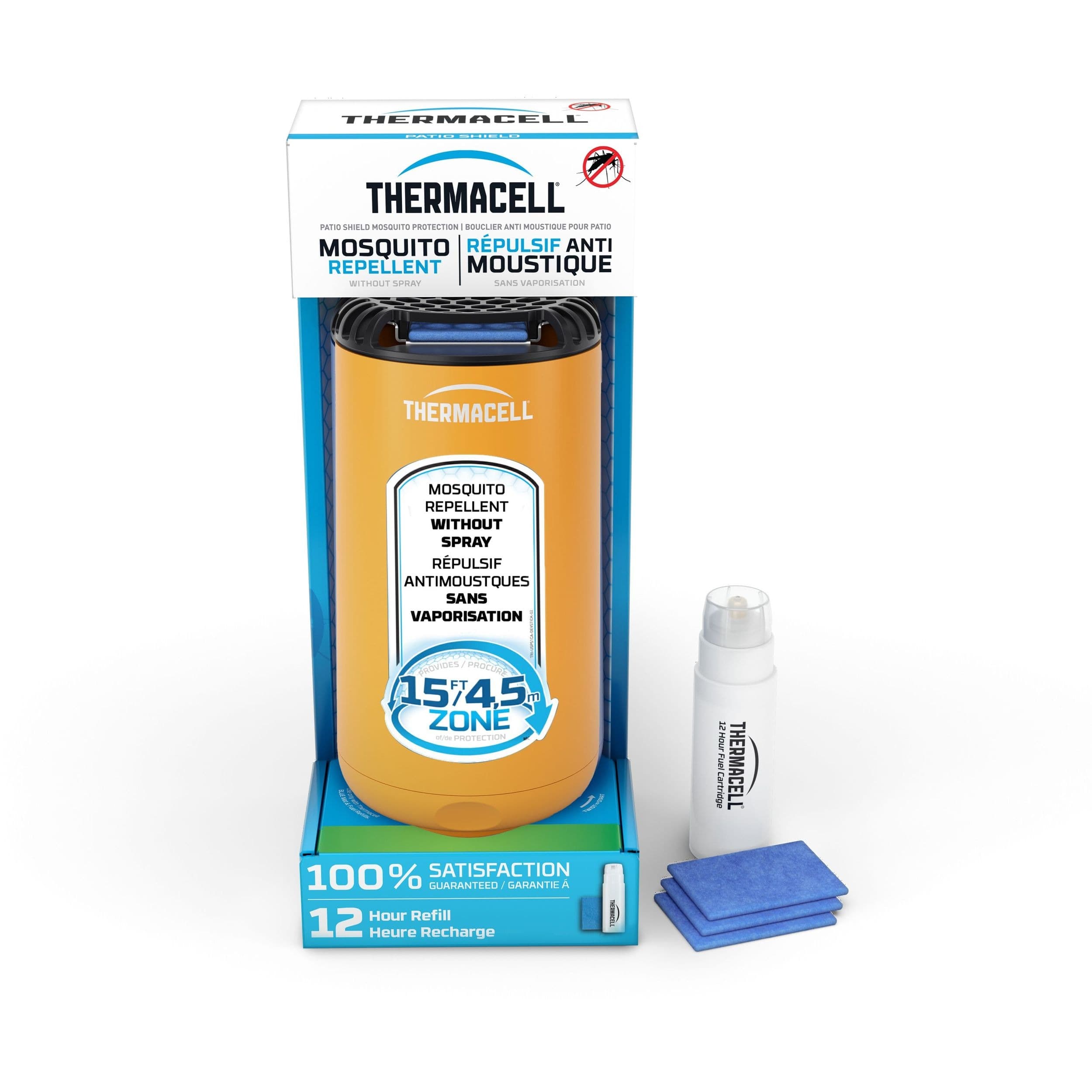 Thermacell Fuel-ZoneGuard Base Fuel Powered Mosquito Repeller with 12-Hr Refill, Citrus