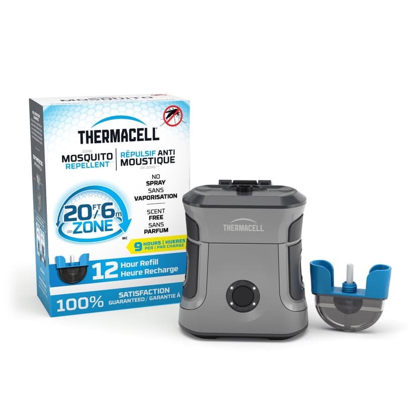 Thermacell E-ZoneGuard Adventure Rechargeable Mosquito Repeller with 12-Hr Refill and 9-Hr Battery