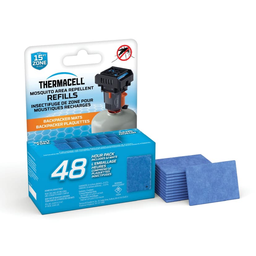 Thermacell Fuel-ZoneGuard Mosquito Repellent Butane Pad Refills, 48-Hour Pack