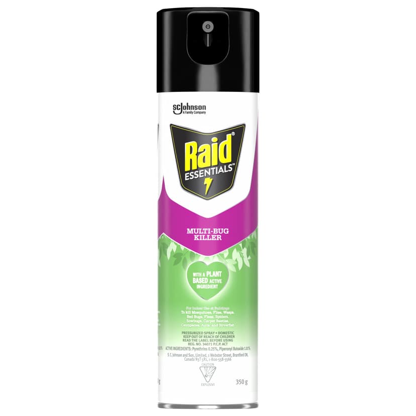 Raid Essentials Multi-Bug Killer Spray, 350-g