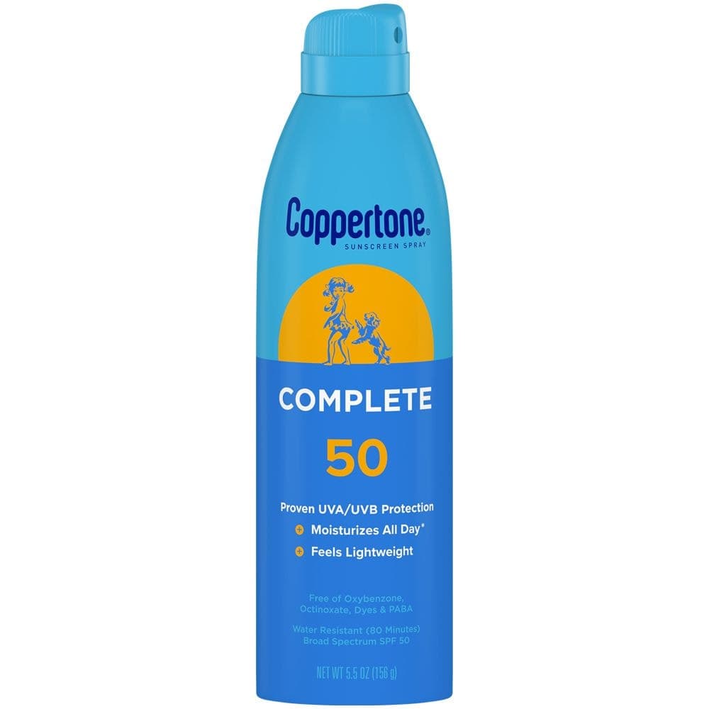 Coppertone Sports SPF 50 Lightweight Mineral Sunscreen Spray, 5.5-oz