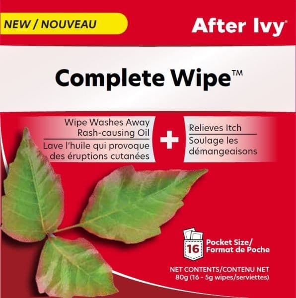 After Ivy Wipes for Poison Ivy, Oak and Sumac, 16-pk