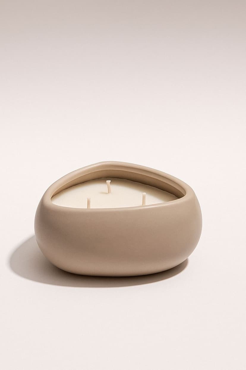 Citronella 3-Wick Outdoor Candle, Blush