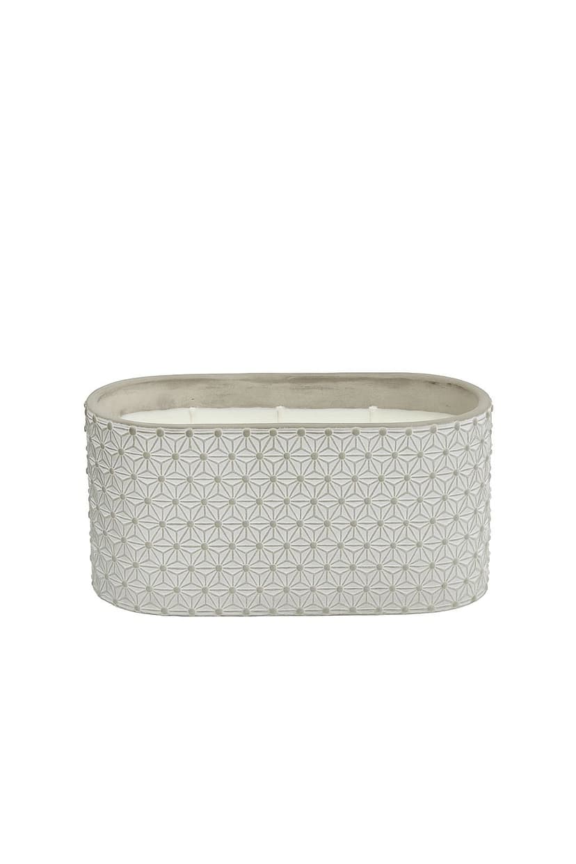 Citronella Small Grey Terrazzo Candle, 3-Wick