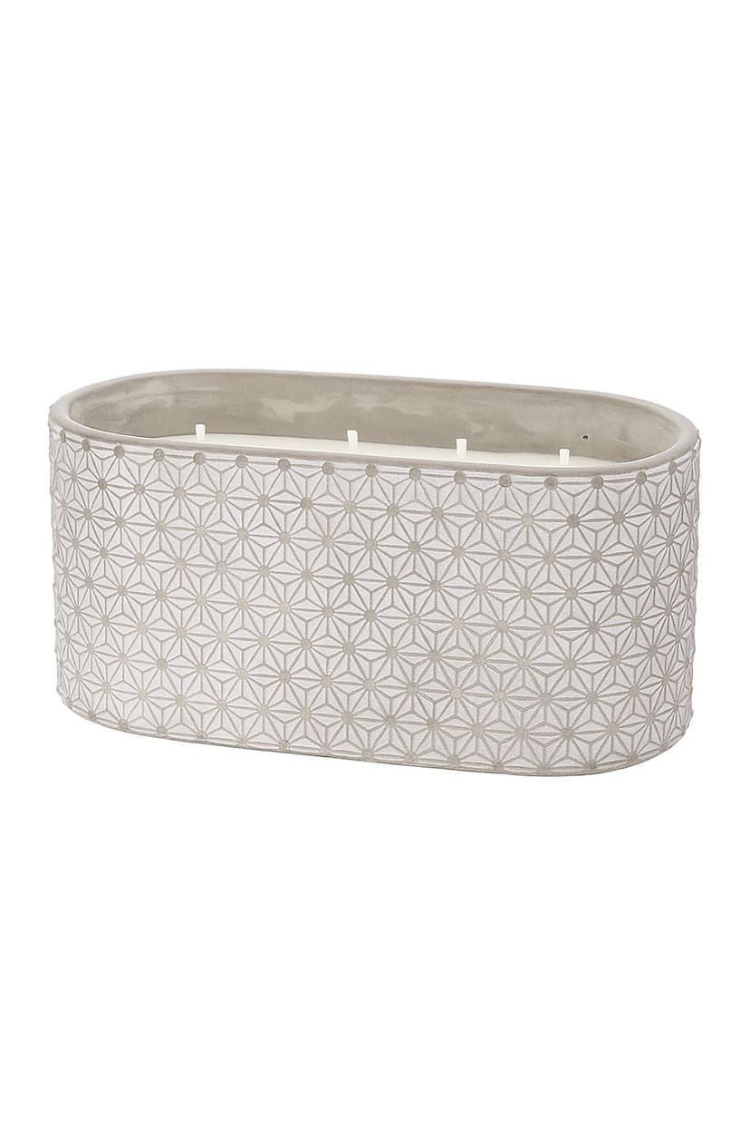 Citronella Large White Terrazzo Candle, 3-Wick