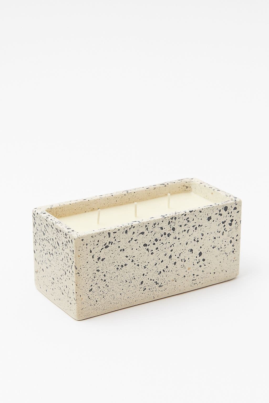 Citronella Outdoor Cement 3-Wick Large Candle, Grey