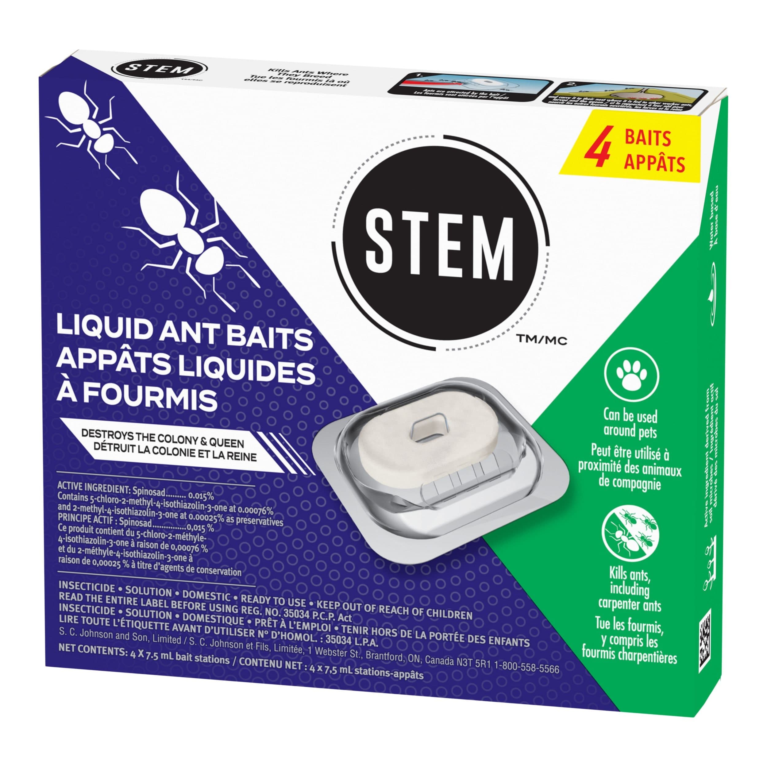 STEM Ant Baits, Starts Working Within 24 Hours, 4-pk