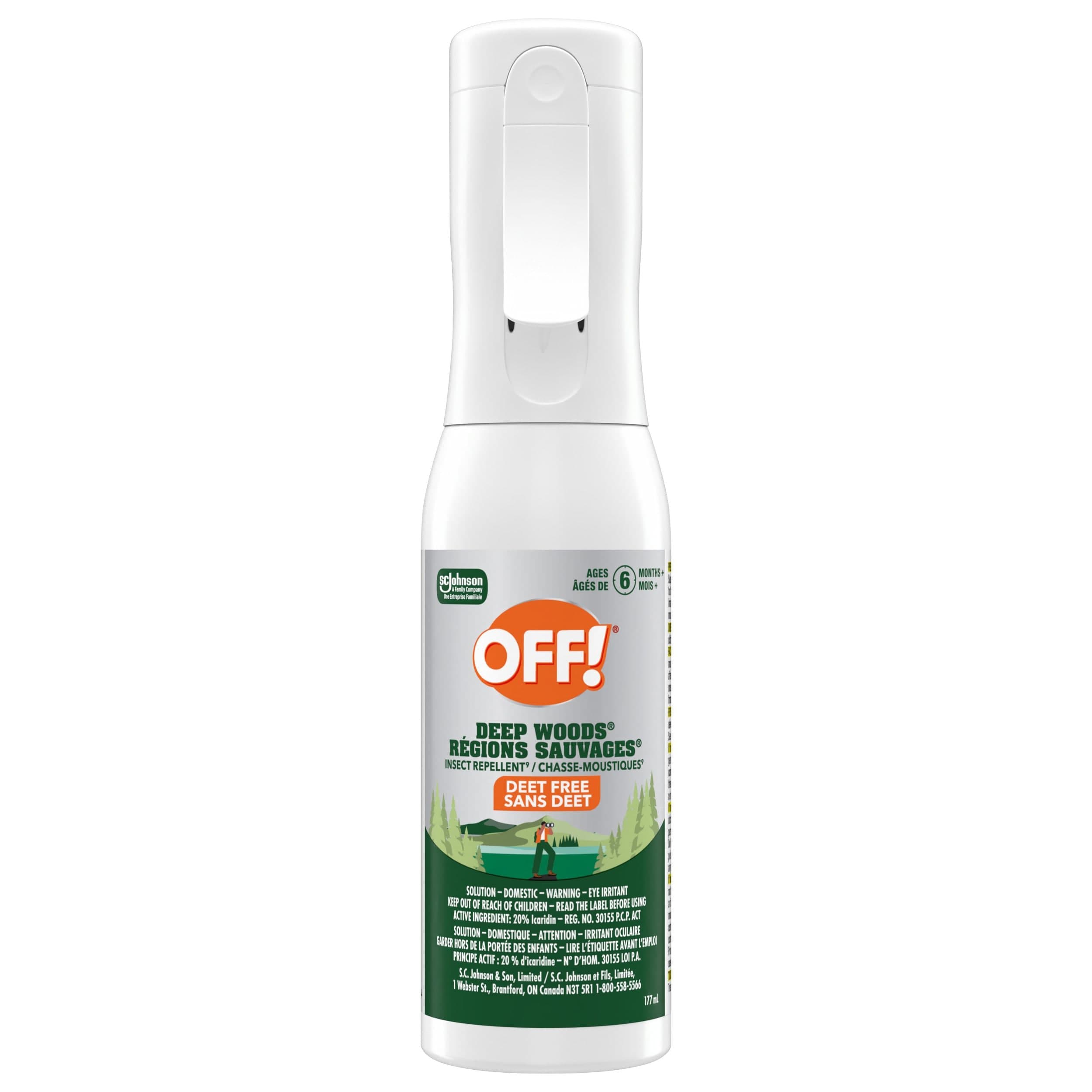 OFF Deep Woods Deet Free Misting Spray, 170-g