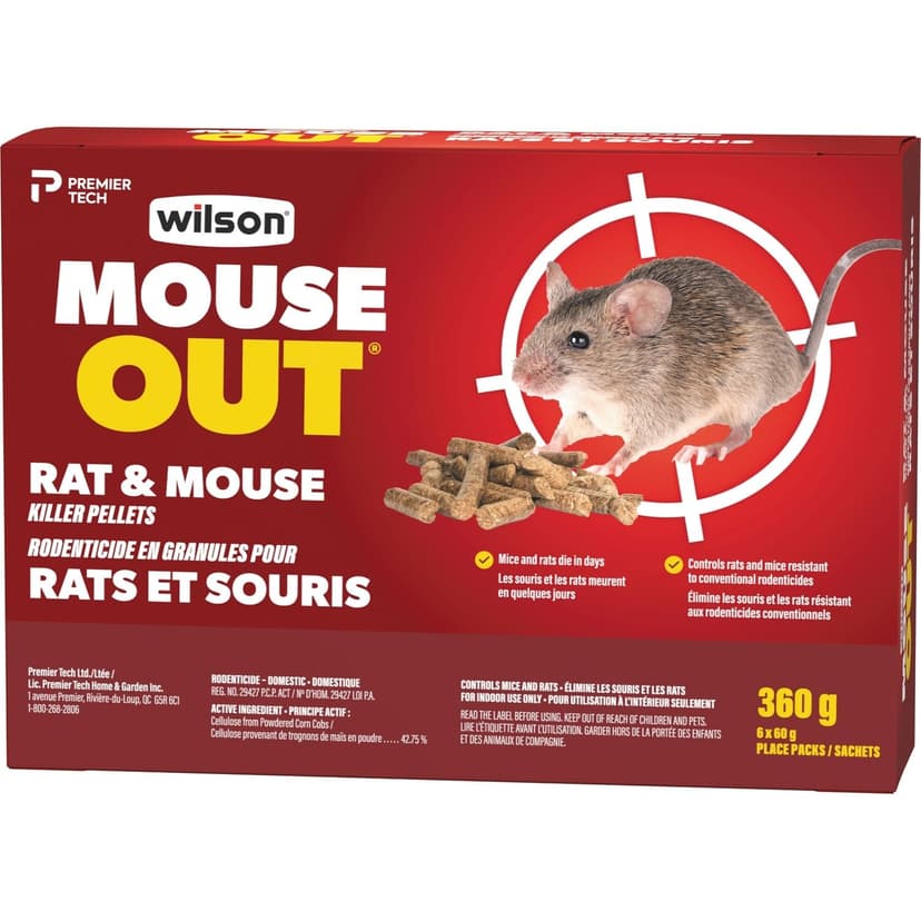 Wilson MouseOut Pellets, 360-g