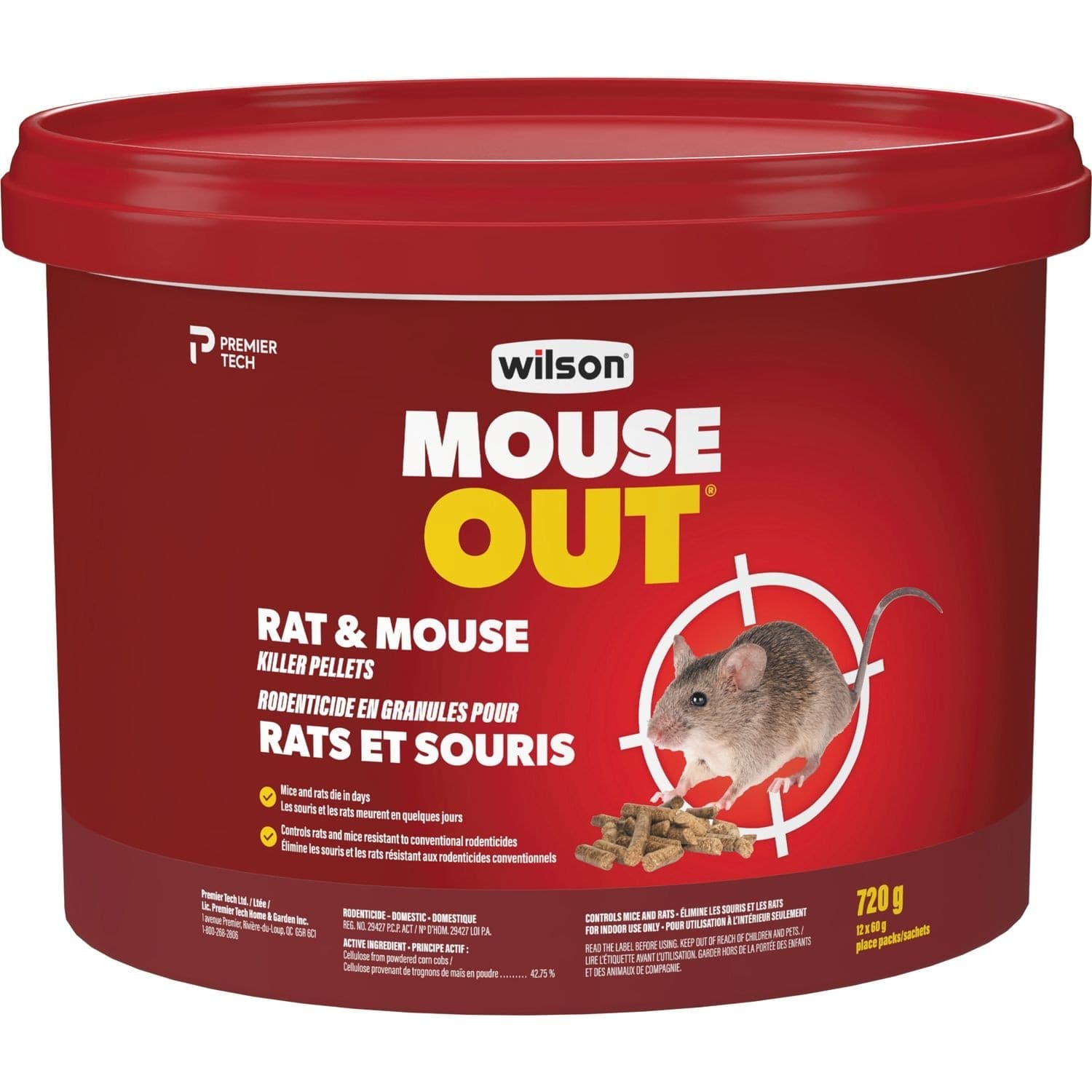 Wilson MouseOut Pellets, 720-g