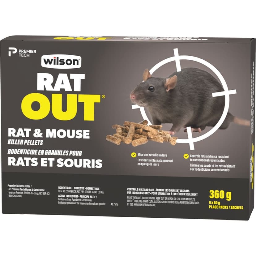 Wilson RatOut Pellets Box, 360-g