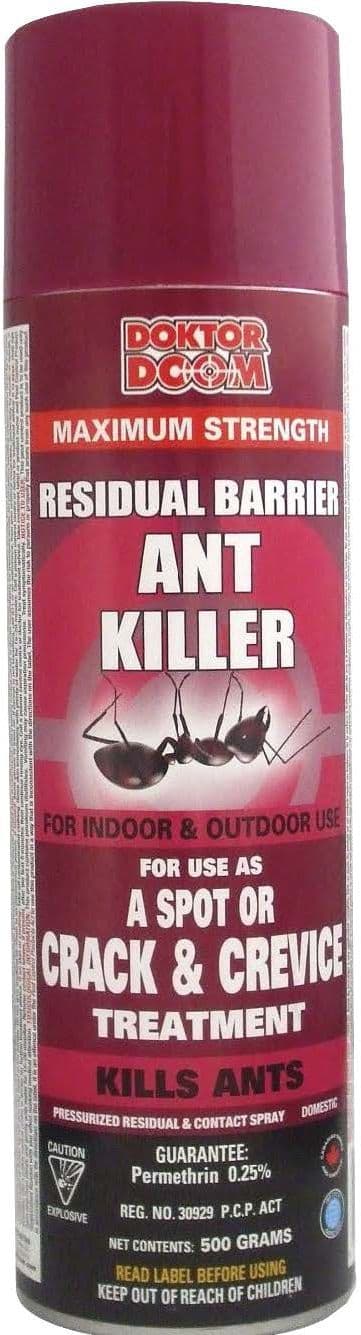 Doktor Doom Maximum Strength Indoor/Outdoor Residual Barrier Ant Killer, 500-g
