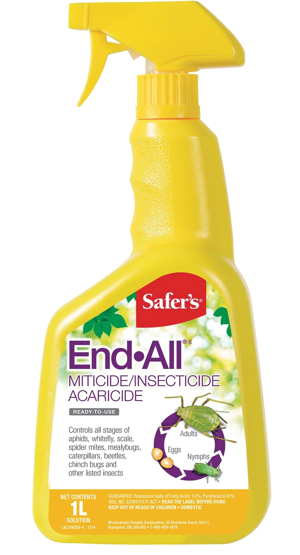 Safer's End ALL Ready-To-Use Miticide/Insecticide/Acaricide Concentrate, 1-L