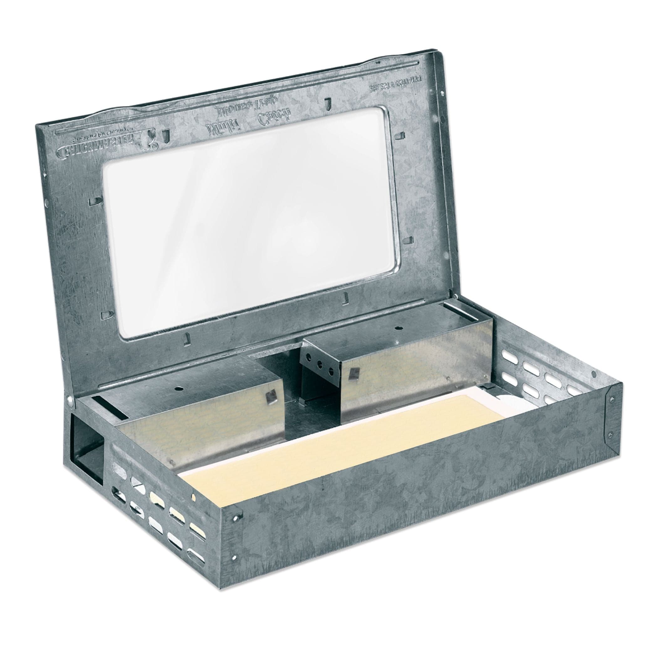 Catchmaster Pro Series Multi-Catch Indoor/Outdoor Metal Mouse Trap, Glue Board Included