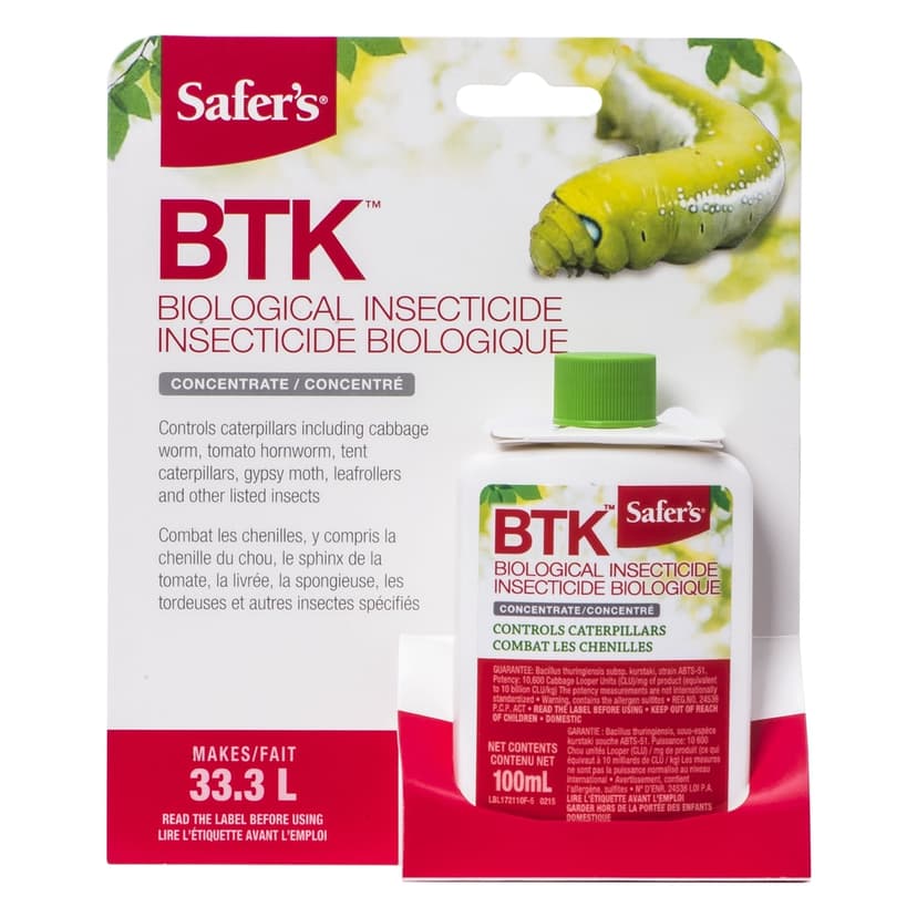 Safer's BTK Insecticide, 100-mL