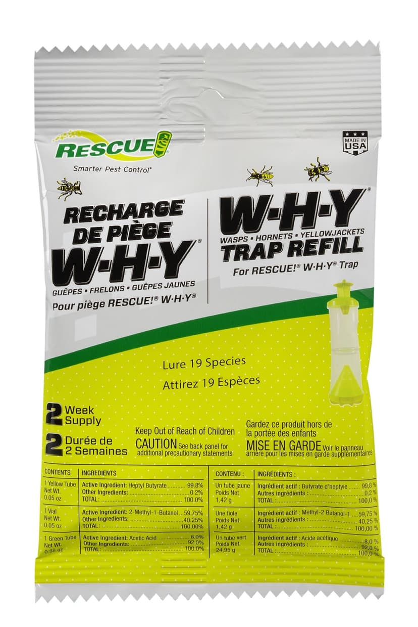RESCUE! W·H·Y Trap Attractant Kit, Non-Toxic, 2 Week Refill