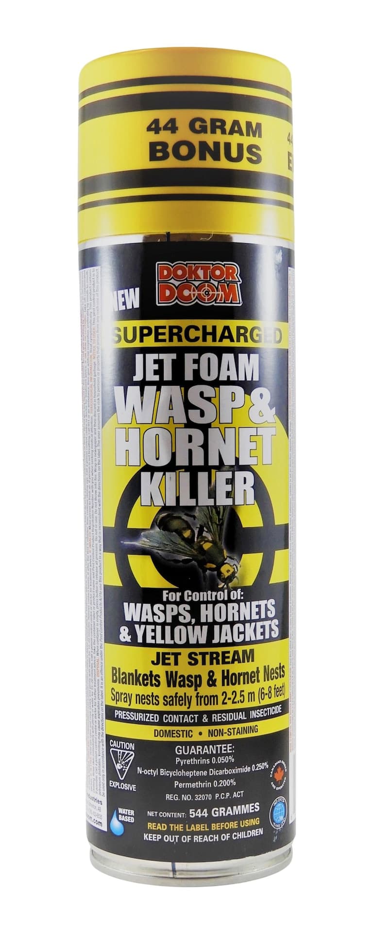 Doktor Doom Supercharged Jet Foam Wasp & Hornet Killer, Insecticide Spray, 544-g