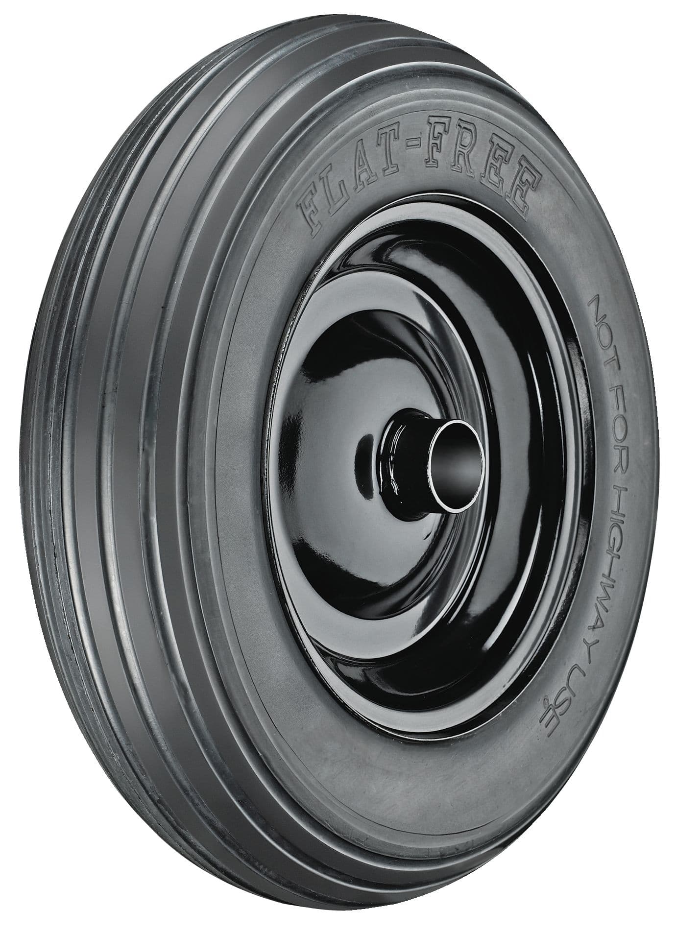 Yardworks 14-in Flat-Free Universal Wheelbarrow Tire/Replacement Wheel