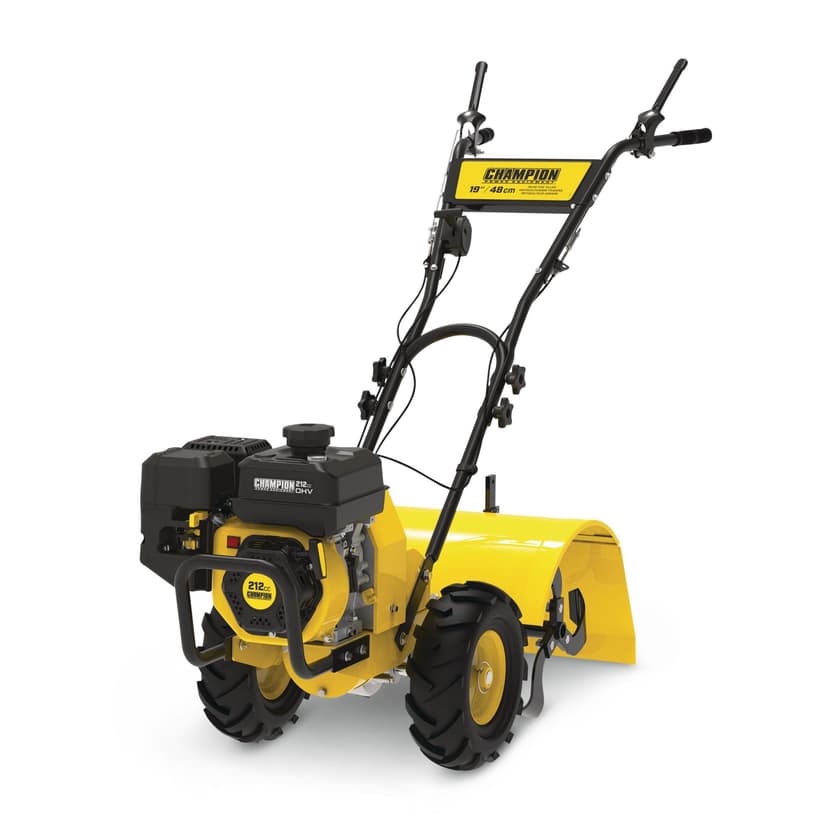 Champion Power Equipment 201099 Power Equipment 212cc Gas-Powered Cordless Rear Tine Tiller, 19-in