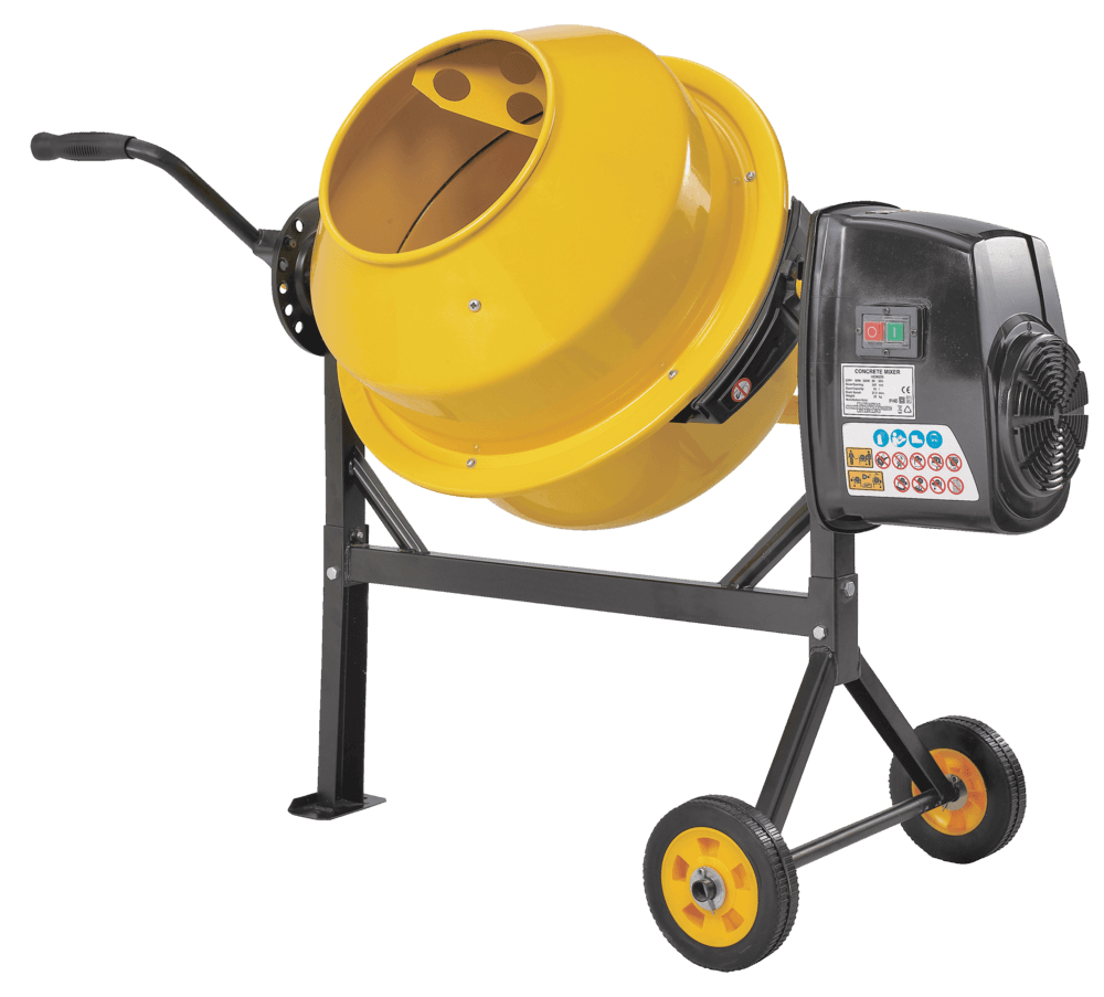 74005 1.5A Portable Electric Concrete Mixer, 46-L/1.62-cu-ft