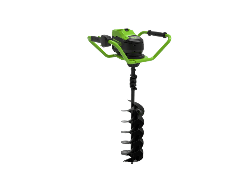 Greenworks Pro 3707402CT 60V 4 Ah Electric Cordless Earth Auger, 8" diameter