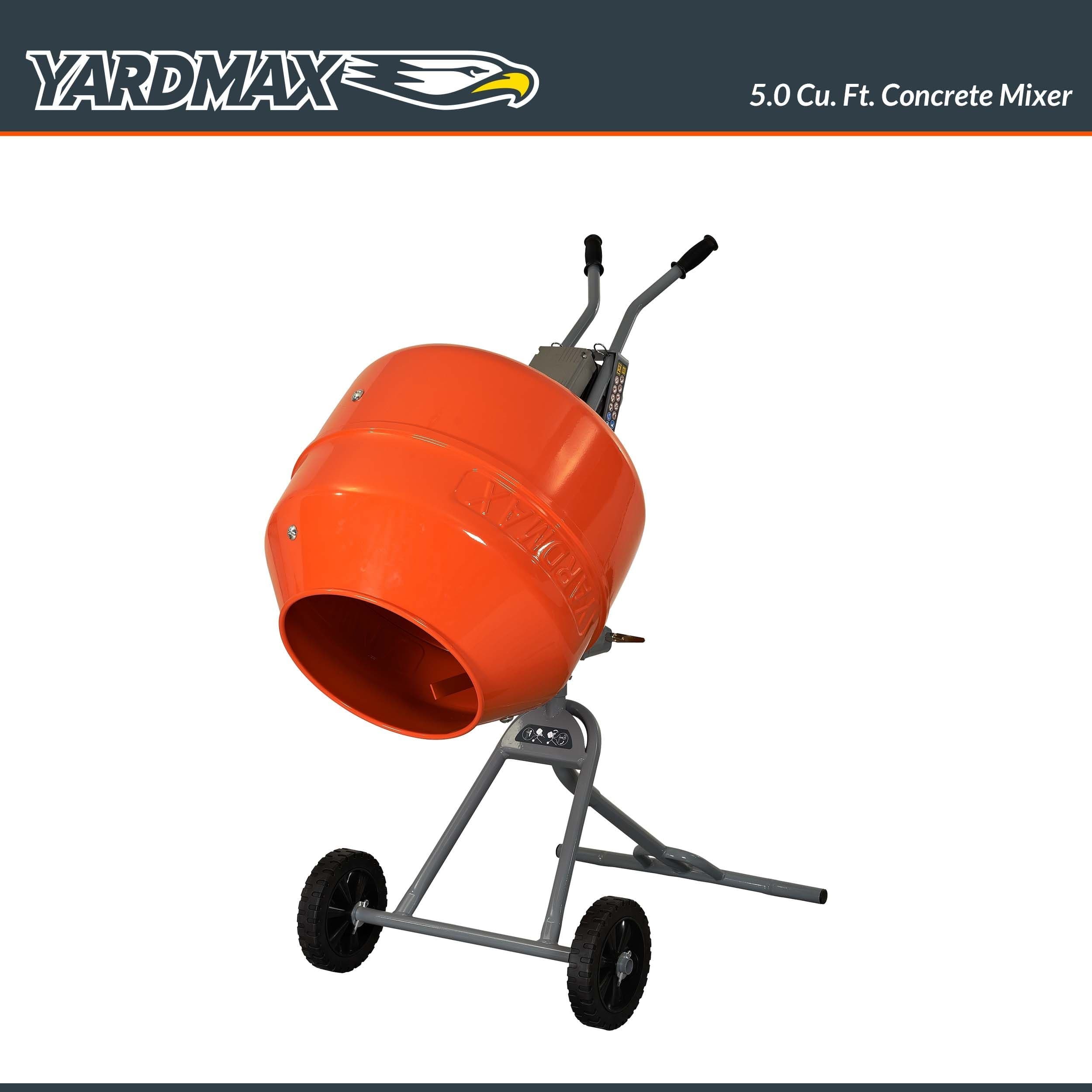 Yardmax 5.0 Cu. Ft. Concrete Mixer