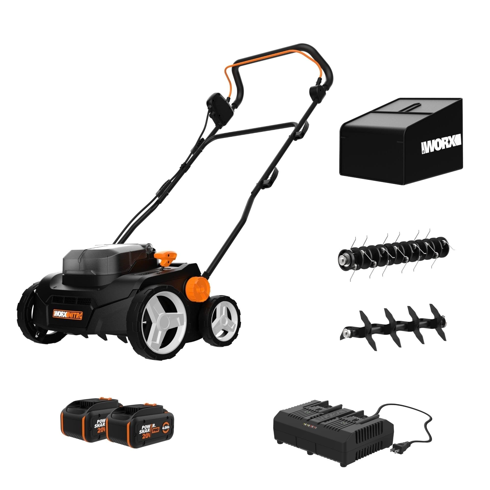 Worx 40V Nitro PowerShare™ Brushless 14-in Cordless Dethatcher