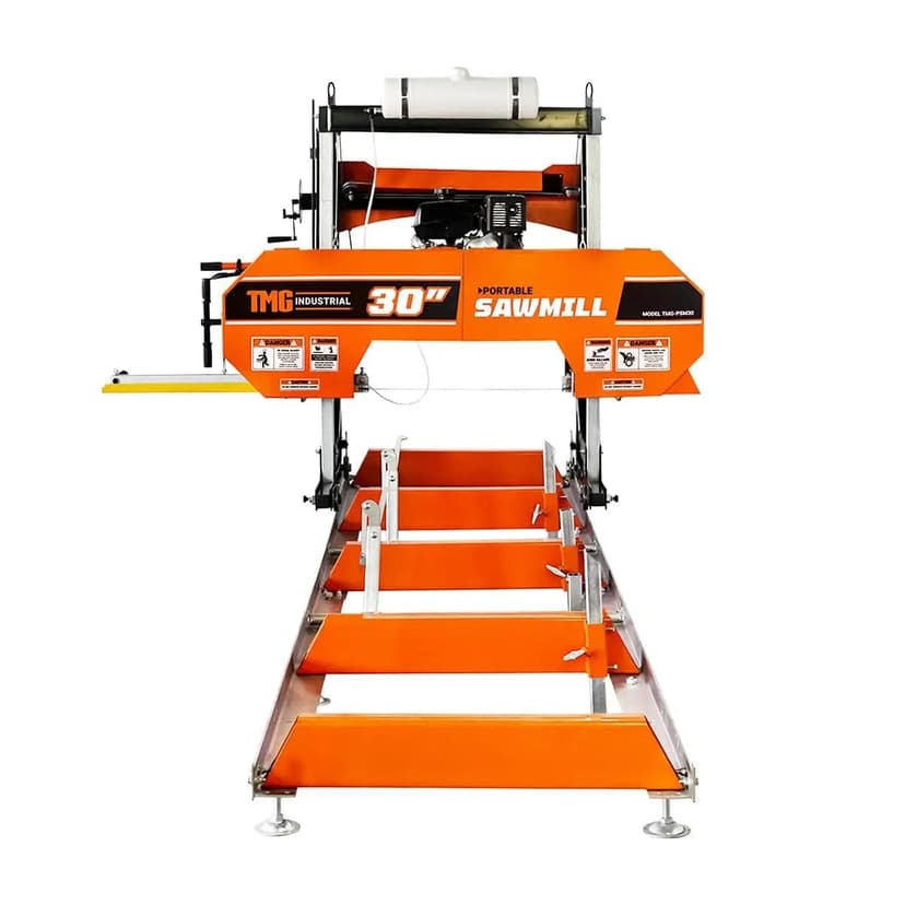 TMG Industrial 14-HP Kohler Engine Portable Sawmill, 30-in