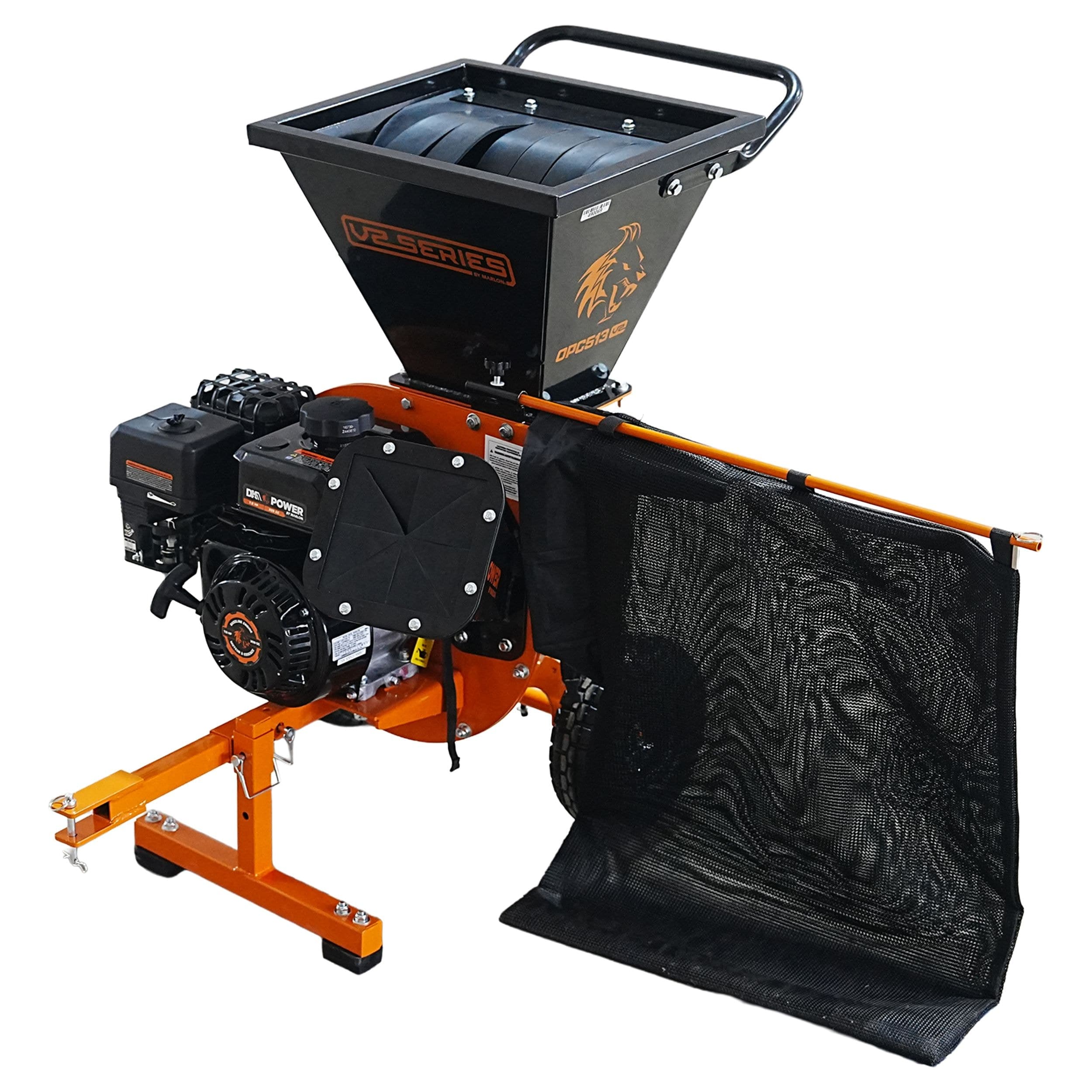 DK2 POWER by Marlon V2 Series 7 HP 209-cc Chipper Shredder, 3-in