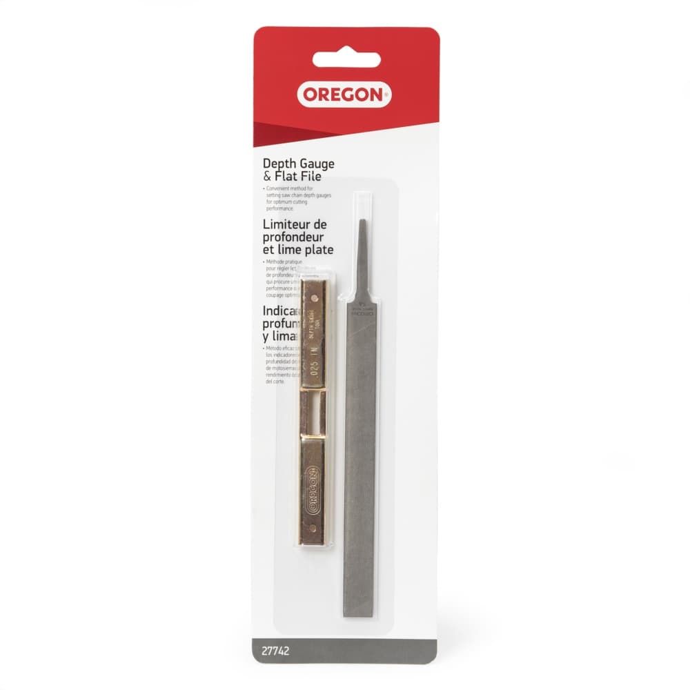 Oregon 27742 Steel Chainsaw Depth Gauge Tool & Flat File, 12-in