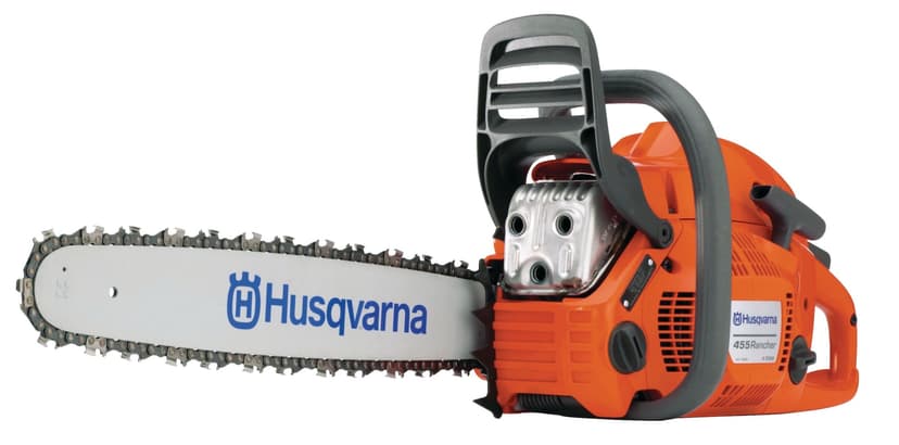 Husqvarna 455 Rancher Gas Chainsaw, 55.5cc 2-Cycle Engine, 20-in, Orange/Grey