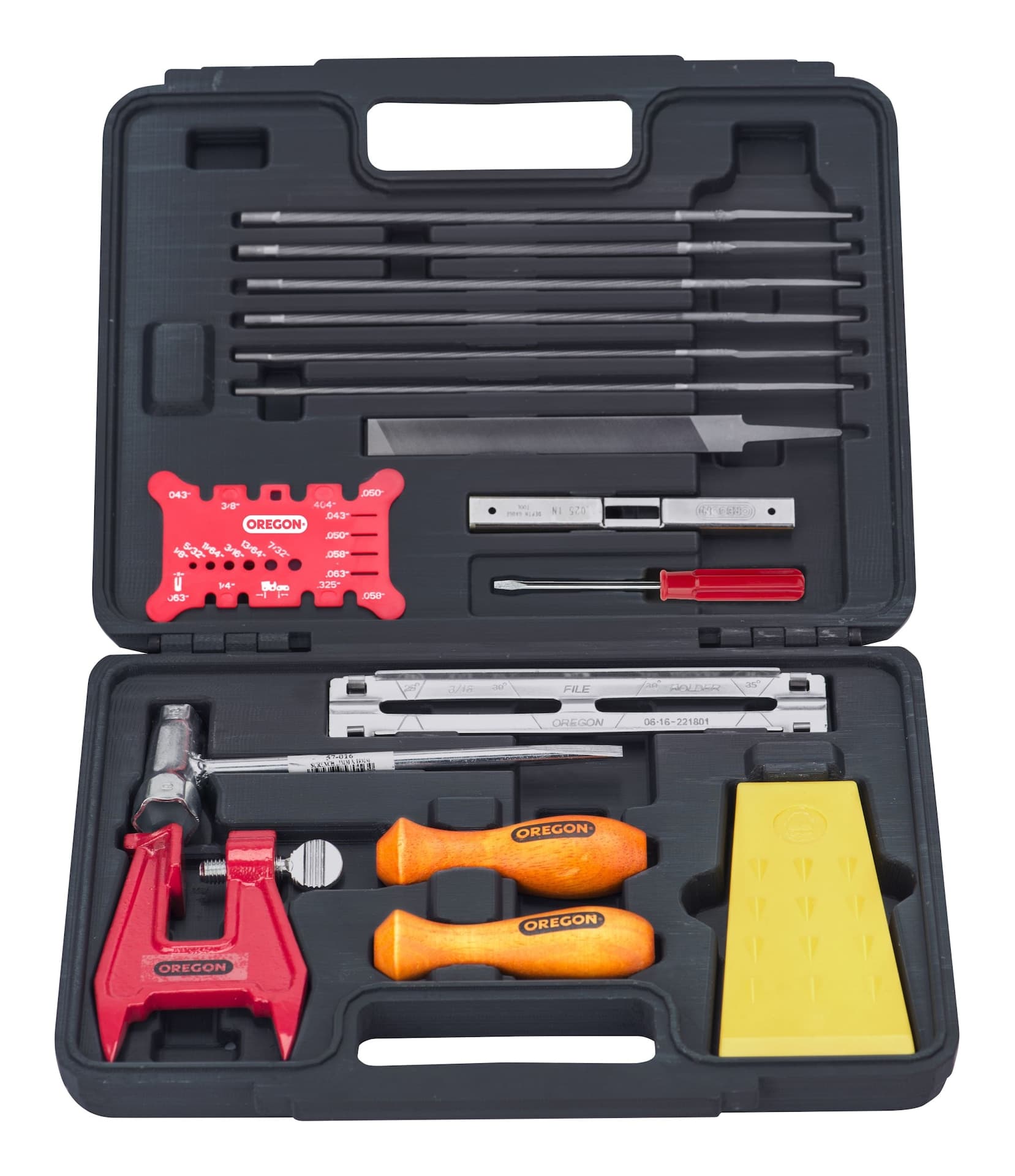 Oregon Chainsaw Sharpening & Maintenance Kit with Hard Case, 16-pc