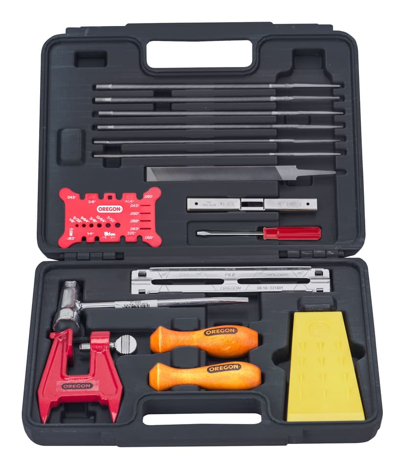 Oregon Chainsaw Sharpening & Maintenance Kit with Hard Case, 16-pc