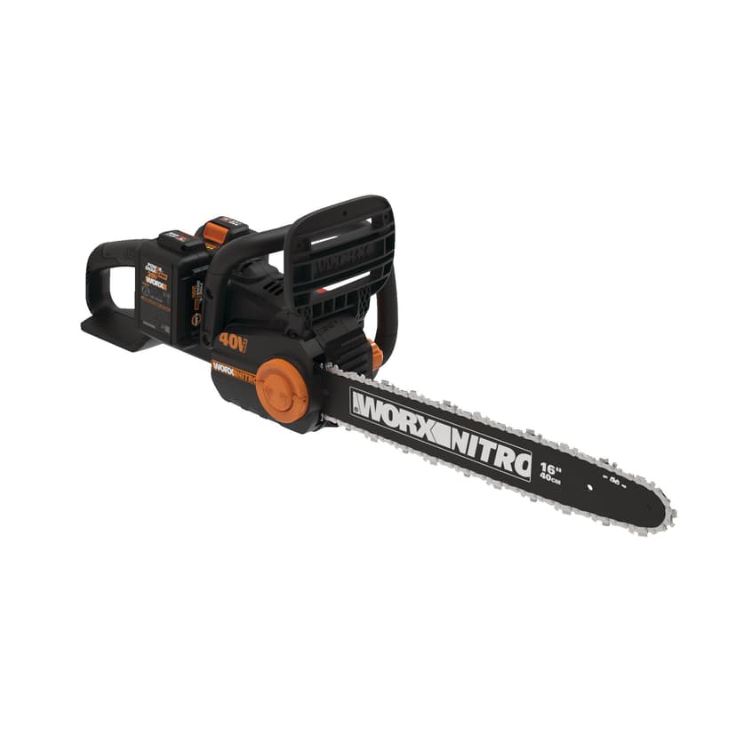 WORX WG385 Nitro 40V Power Share™ Cordless Chainsaw, Brushless, Batteries & Charger Included, 16-in