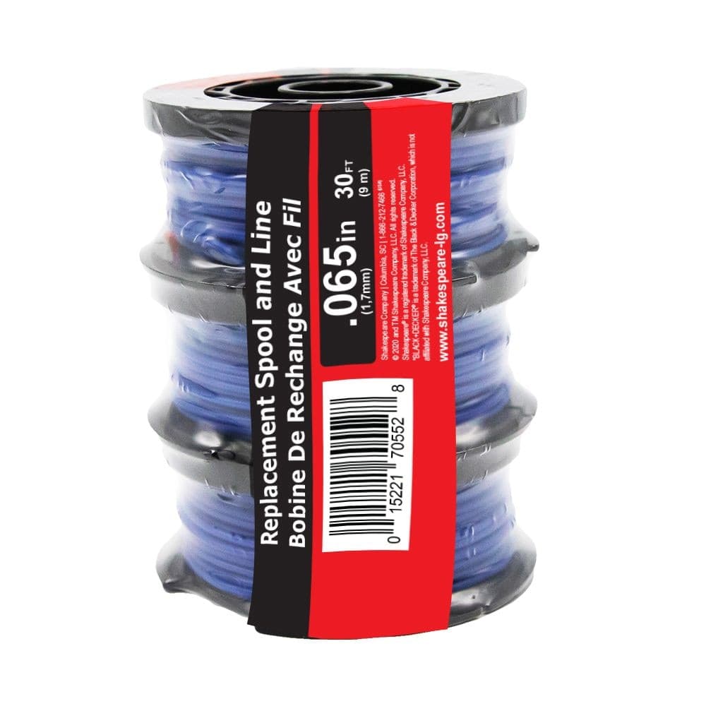 Shakespeare Prewound Replacement Trimmer Line Spools, 3-pk, 0.065-in
