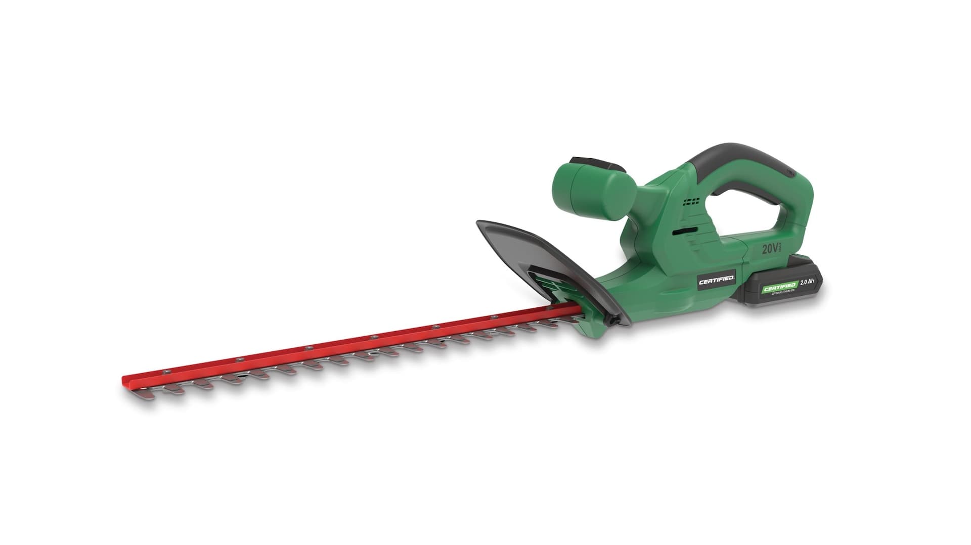 Certified 20V Cordless Battery-Powered Hedge Trimmer, 22-in